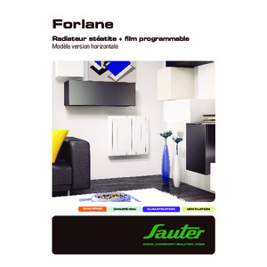 Notice Forlane radiateur inertie stéatite+film chauffant 2011-2015