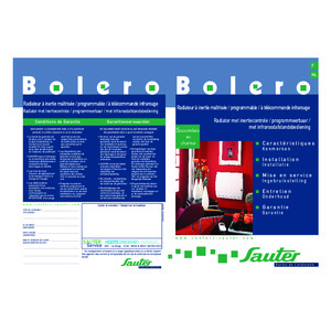 Notice Bolero radiateur inertie fonte+façade chauffante 2005-2010