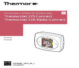 Notice Thermostat d'ambiance 225 / 228