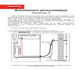Aéromax 5 - Branchement Photovoltaïque